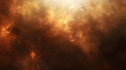 Dark smoky abstract texture with glowing sparks blending warm colors and ethereal light effects in background