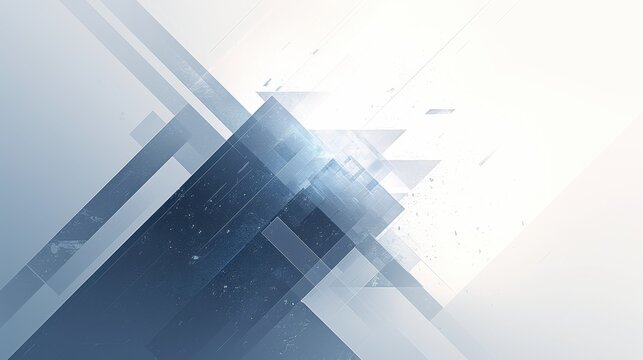 Abstract background with interlocking triangles in metallic colors. Depicts a modern and sophisticated look. Symbolizes innovation and technology. Ideal for corporate presentations and tech events.