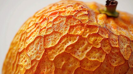 Close-Up of Whole Orange with Vibrant Color and Detailed Texture