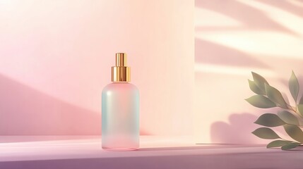 Elegant beauty product against soft background.