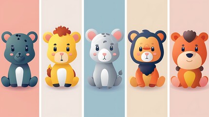 Obraz premium Creative Kindergarten Logo Design Concept
