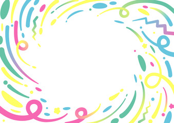 元気のある渦風のフレーム E