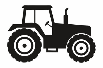 Tractor Silhouette Vector Art