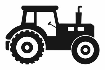 Tractor Silhouette Vector Art