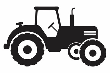 Tractor Silhouette Vector Art