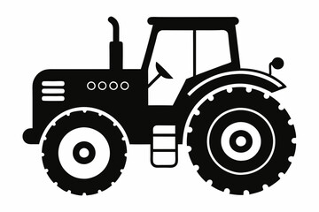 Tractor Silhouette Vector Art