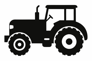 Tractor Silhouette Vector Art