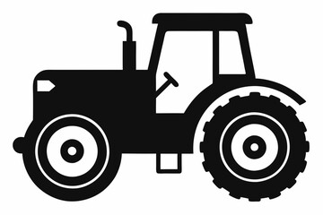 Tractor Silhouette Vector Art
