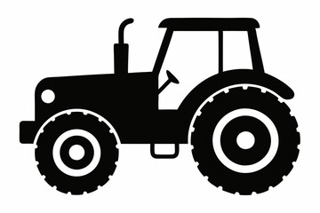 Tractor Silhouette Vector Art