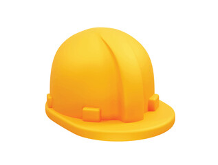 Safety helmet icon 3d. Worker helmet icon illustration 3d render