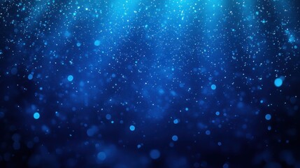 Obraz premium Serene Underwater Scene with Floating Particles Bubbles and Soft Blue Light Ethereal Beauty Impressionism