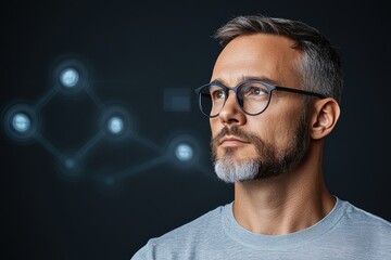 portrait of a man with glasses