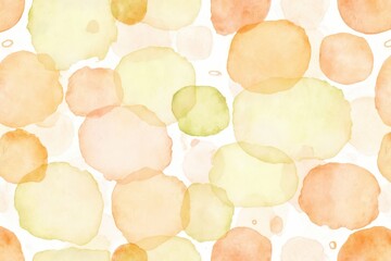 watercolor dots in orange, yellow and green
