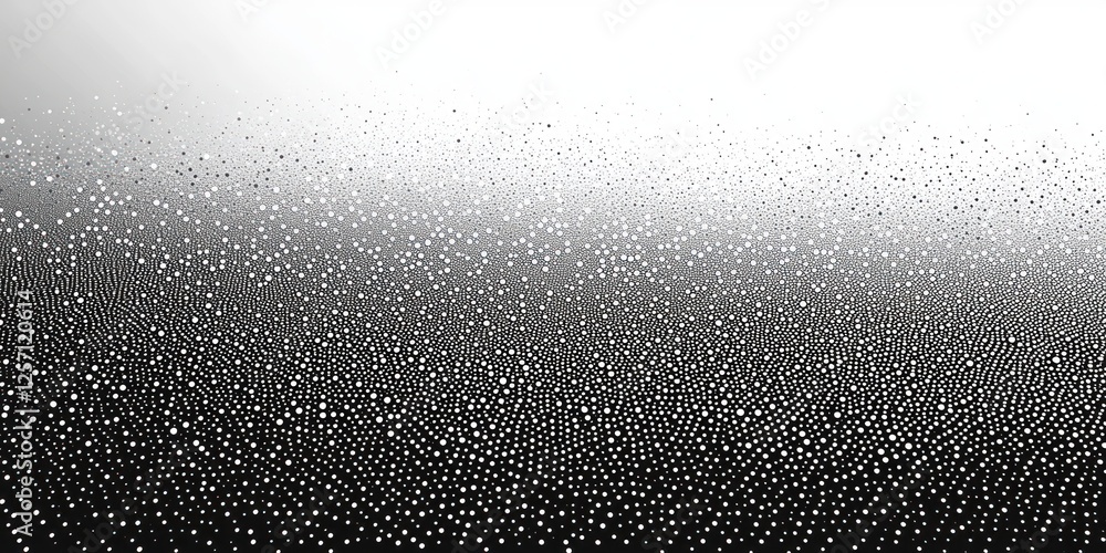 Aufkleber Monochromatic Gradient Dot Pattern Abstract Texture Halftone Stipple Background