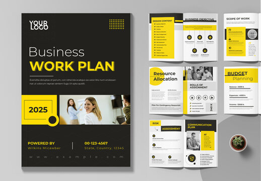 Business Work Plan Template Design Layout