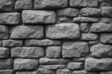 Fototapeta premium a black and white photo of a wall made of stone