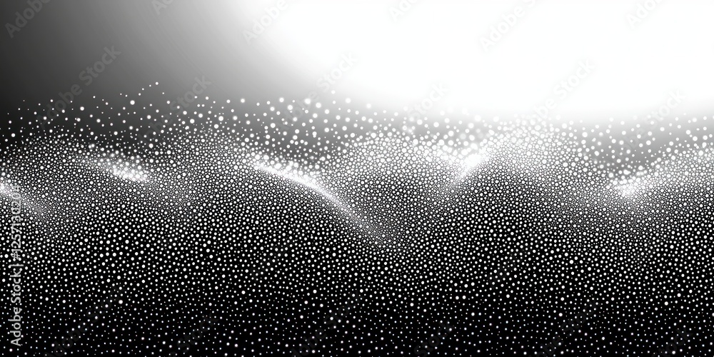 Poster monochrome dot gradient background abstract stipple texture halftone design