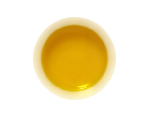 yellow bowl isolated on white