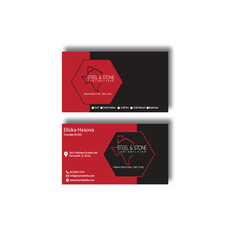 Modern And Minimalist Business Card Template Design. 