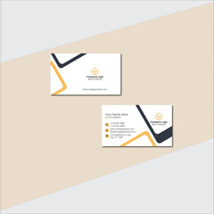 Modern And Minimalist Business Card Template Design. 