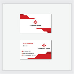 Modern And Minimalist Business Card Template Design. 