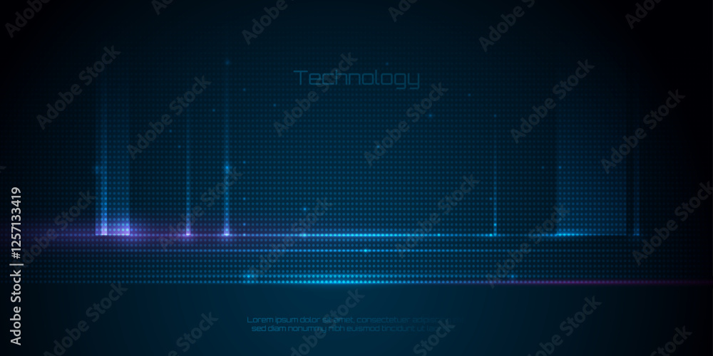 Aufkleber big data futuristic, hi tech technology, light line design. vector datum digital background. illustr