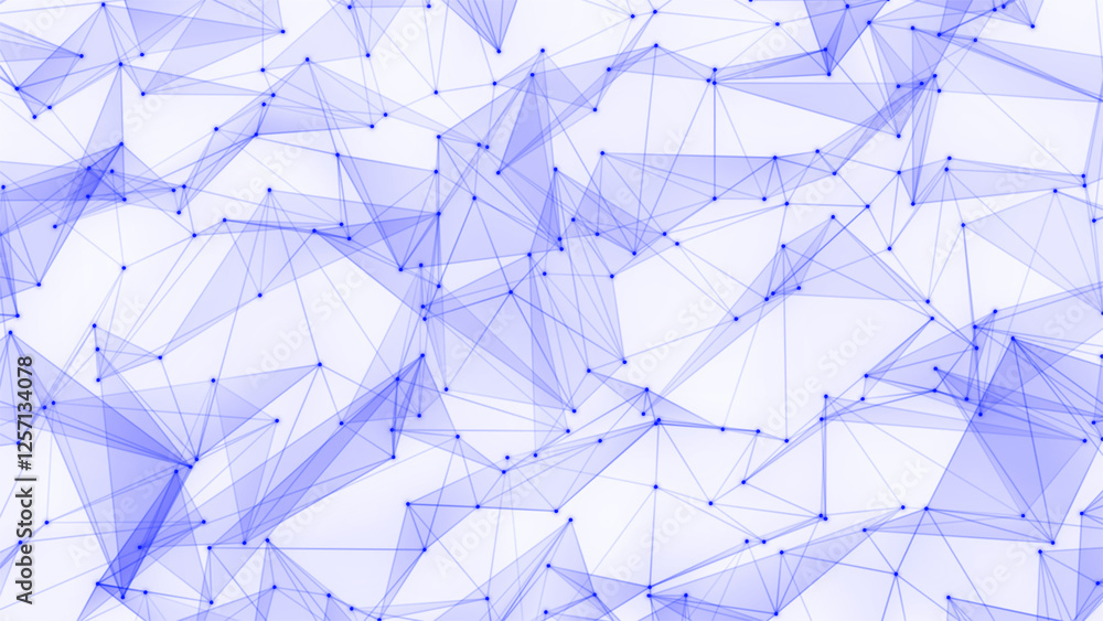 Poster blue plexus dot abstract technology futuristic network with loop white background
