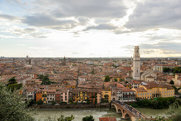 View of Old Town Verona from Castel San Pietro
