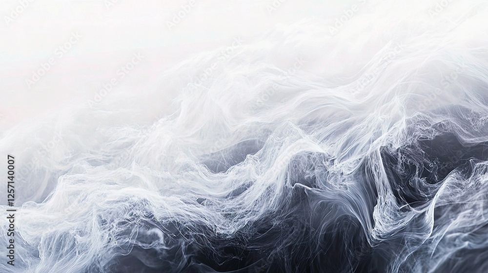 Poster abstract white wave texture background with smooth design space