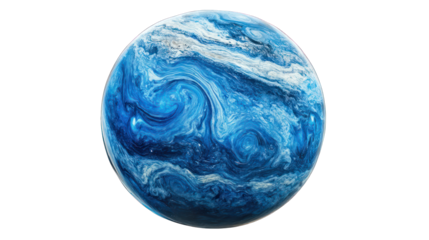 blue planet isolated on white background