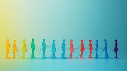 Creative art piece of competitive positioning in crowded markets emphasizing differentiation and unique selling points