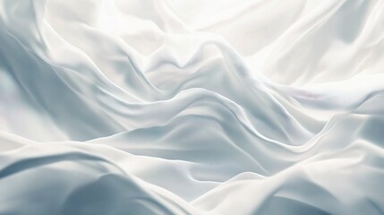 Fototapeta premium White Abstract Wave Texture Design Background with Soft Lines