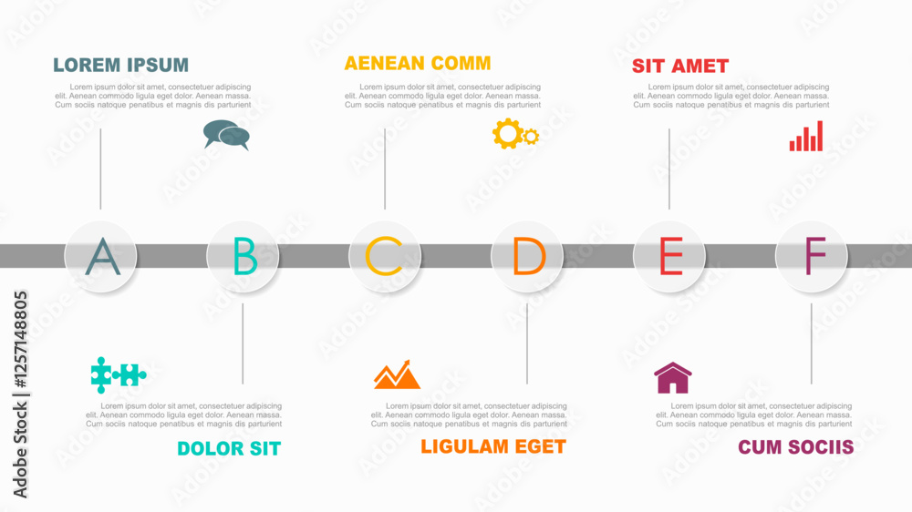 Poster infographic design template with place for your data. vector illustration.
