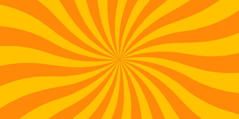Abstract orange and red retro with sunburst pattern colorful design. Vintage sunrays illustration swirl grunge backdrop line. sun beam vector banner design and comic burst gradient concept pattern.	
