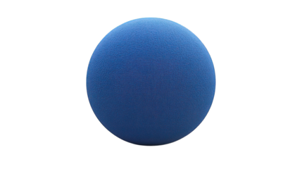 blue sphere ball 3d render icon isolated on white background