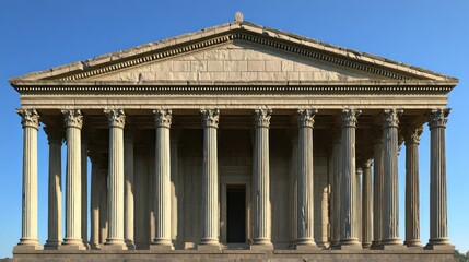 The maison carree a well preserved roman temple in nimes