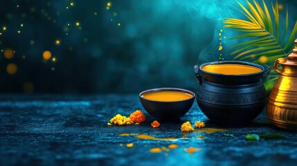 Cultural Pongal Festival Decor in Vibrant Design