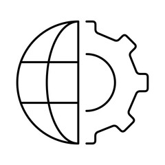 Data Analysis Line Icon. Database Big data Analytics Server Infographic Pictograms Security Digitalization Processing Editable Stroke Vector Icon