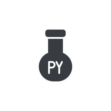 Python flask vector icon