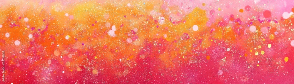 Poster Abstract background featuring vibrant colors and sparkling bokeh elements