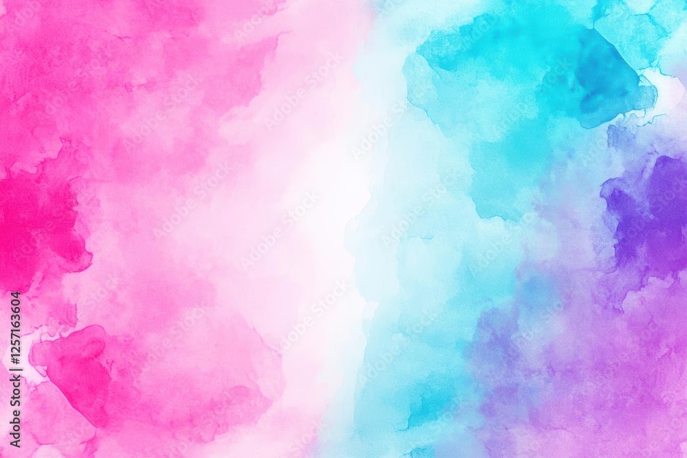 Poster watercolor background featuring soft pink and blue colors blending together in a smooth abstract des