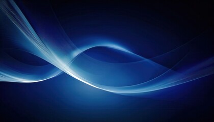 smooth blue wave design with glowing light accent on dark background for modern digital backdrop or abstract presentation

