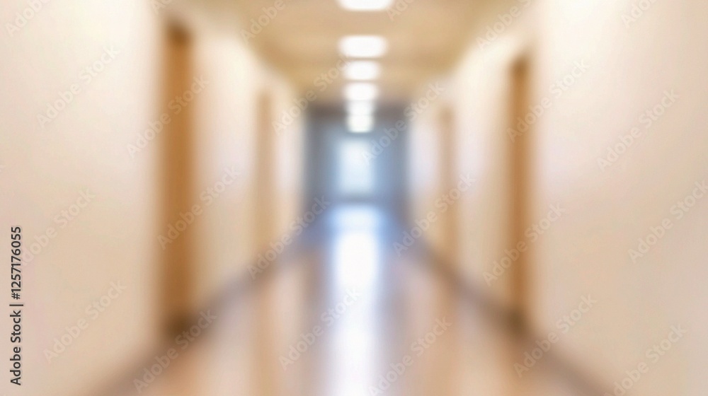 Aufkleber abstract blur background of hallway with soft lighting and lines