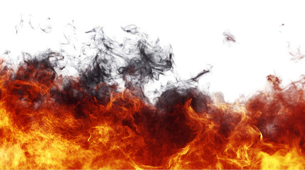 Fiery Inferno engulfing a map-like form