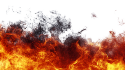 Fiery Inferno engulfing a map-like form