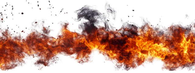 Fiery inferno blaze burning bright intense heat wild flames abstract fire,