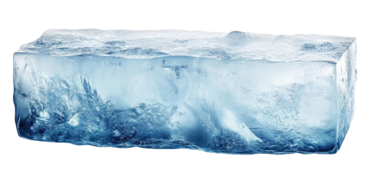 ice cube isolated on white