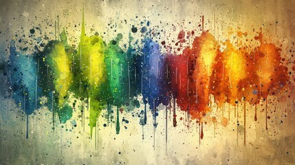 Fototapeta premium Colorful paint splatter background; abstract art; website design