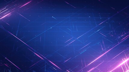 Obraz premium Abstract digital grid with neon accents. Set against a dark, minimalist backdrop. Emphasizing technology and futuristic aesthetics. Ideal for tech-themed graphics and digital art.