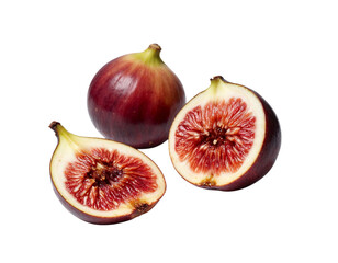 fresh figs isolated on white